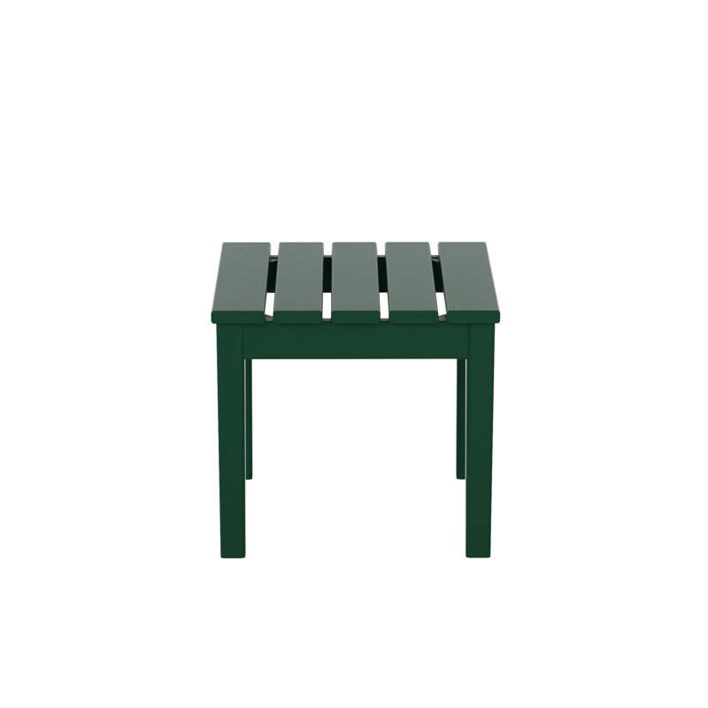 Table d'appoint en plastique Joubert, Vert foncé