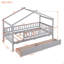 Lit simple en bois avec deux tiroirs-124917713