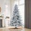 Utica Flocked Fir Artificial Christmas Tree-600414834
