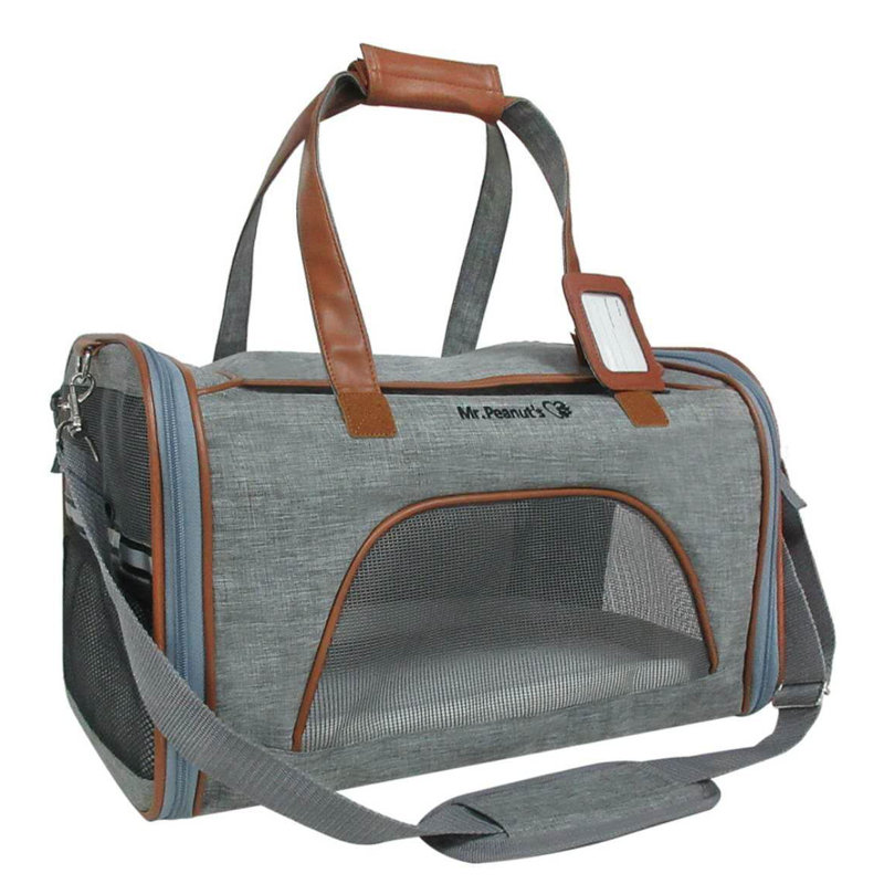 Transporteur extensible pour animaux Airline, Gris platine, H 11 po x l 10,5 po x P 18 po