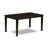 7 Piece Dining Table Set Consist of a Rectangle Kitchen Table and 6 Dining Chairs, 36x60 Inch, Cappuccino-740709022-740709011