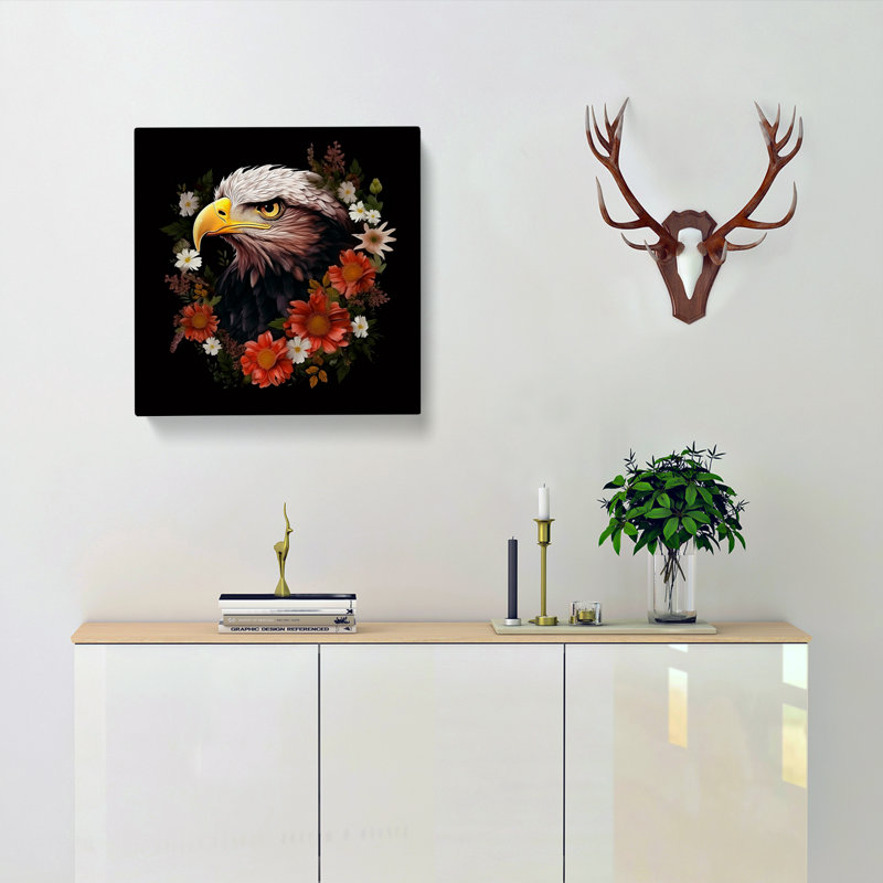 Eagle Floral - No Frame Print