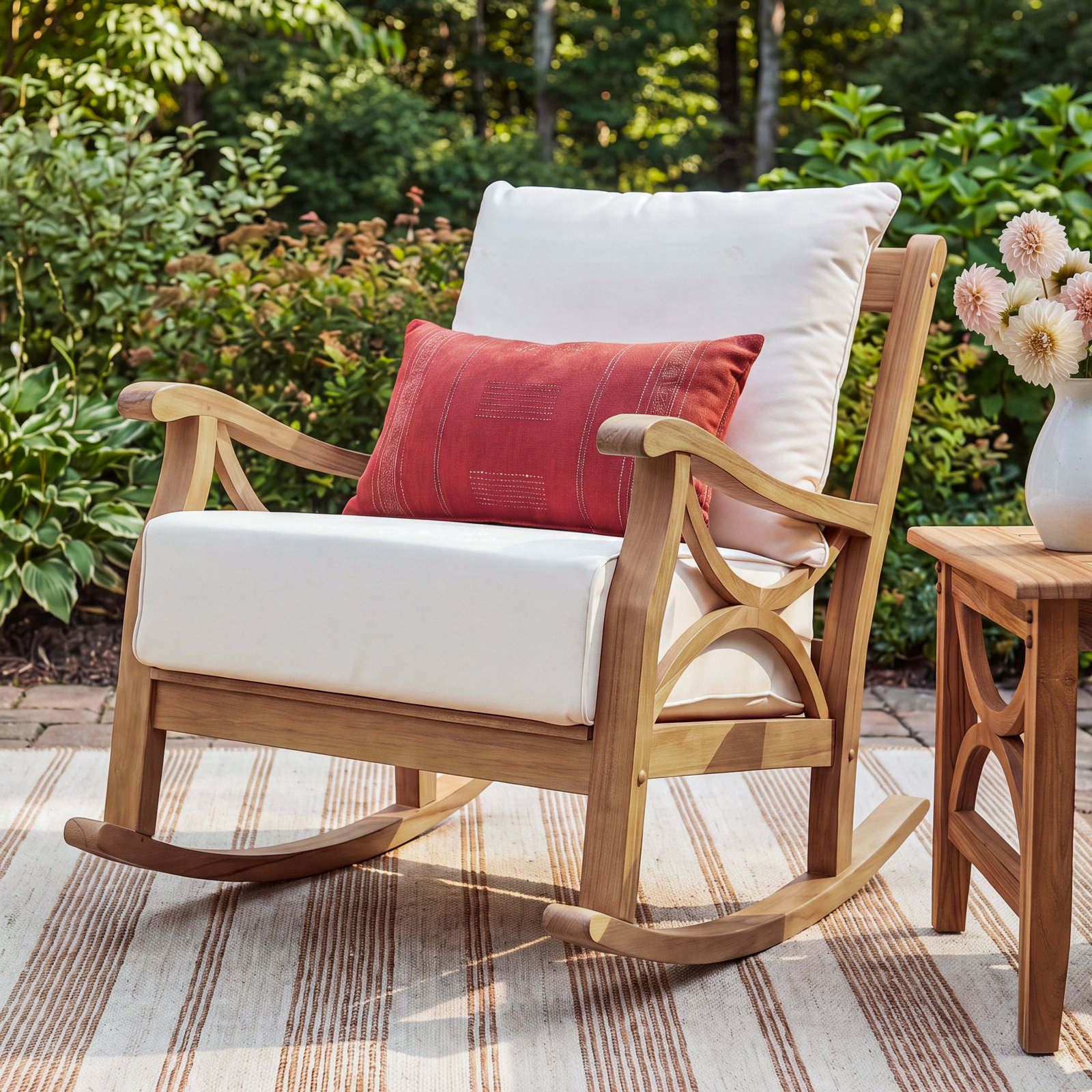 Brunswick Teak Patio Rocking Chair