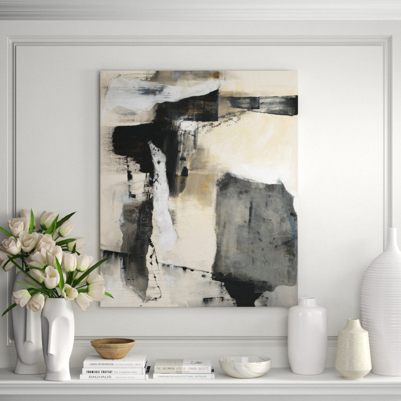 Allude Print by Barclay Butera, 48" H x 40" W, Hand Embellishment Texture