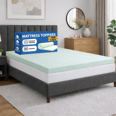 Medium Firm Density Foam Toppers with Orthopedic Benefits, Relieves Pain & Provides Back Support