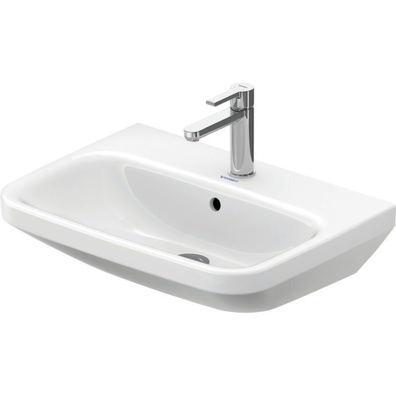 Duravit DuraStyle Ceramic 24" Dual Mount Bathroom Sink with Overflow