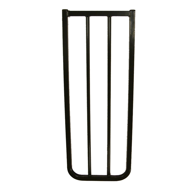 Black 10.5-Inch Metal Gate Extension for Pets and Babies