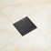 6 In. Square Stainless Steel Grid Shower Floor Drain With Flange In Matte Black