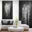 «Fantasy White Horses on Black Wall», reproduction d'impression sur toile-1165316557-1168946713