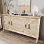 Nickolas 60" Wooden Accent Cabinet with Sunburst Doors & Adjustable Shelves-114286381