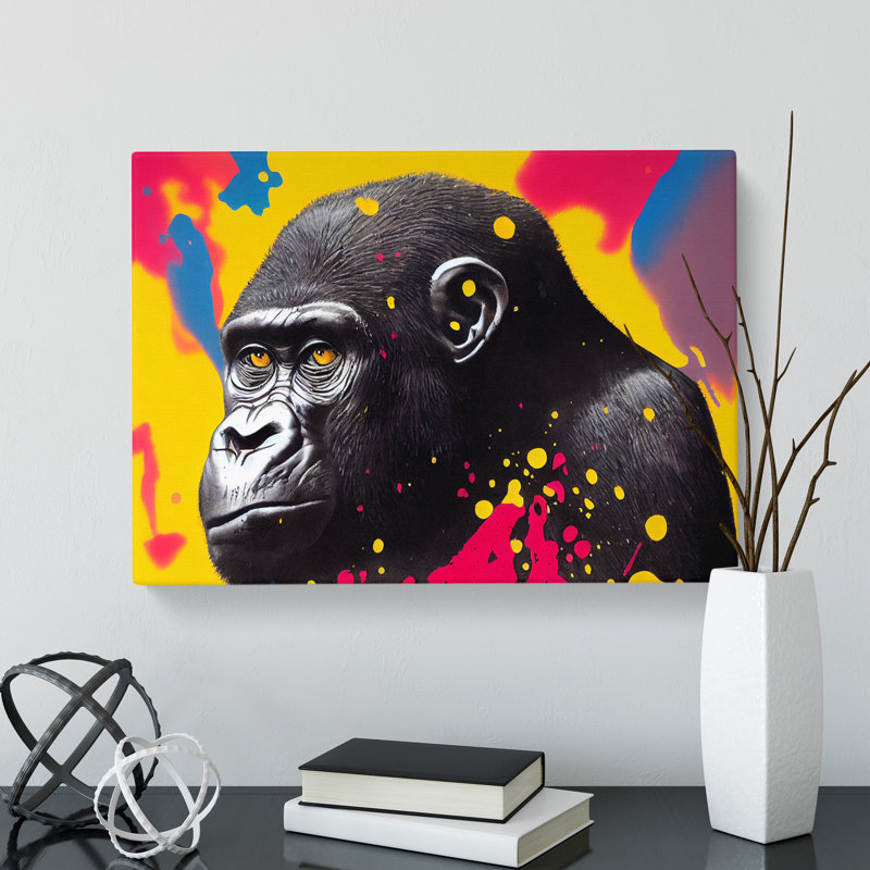 Gorilla Splash Vol.2 Abstract - Wrapped Canvas, 35cm H x 50cm W x 3cm D