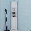 Armoire de rangement multi-fonctionnelle avec deux portes et tablettes réglables, tablette ouverte-220446419