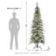 Hersi Flocked/Frosted Realistic Spruce Christmas Tree with LED Lights-511016657