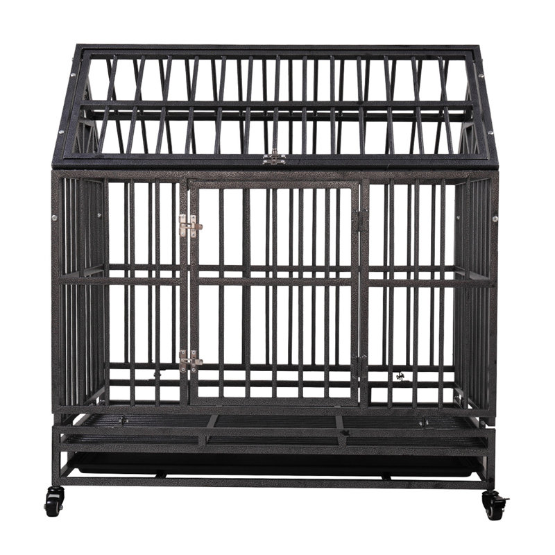 Grand enclos pour chien en métal lourd