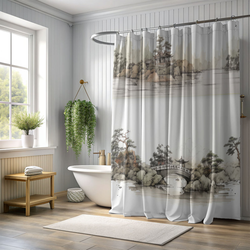 Old Glade - Premium Shower Curtain, H 74 po x l 71 po