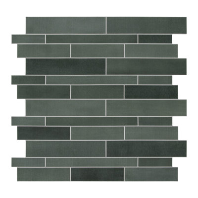 11.3'' W x 11.1'' L Stone Composite Peel and Stick Mosaic Tile