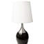 Lampe de table 24 po de hauteur à touche en métal avec finition espresso, lampe de table-1688323327