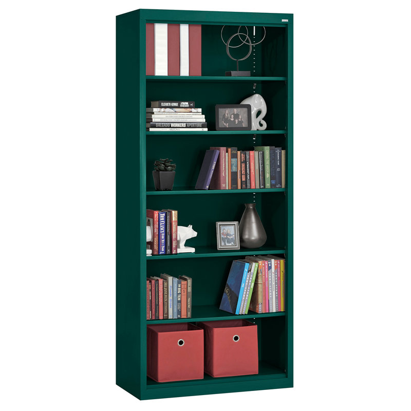 Bookcase, Forest Green, 42" H x 34.5" W  x 12.625" D