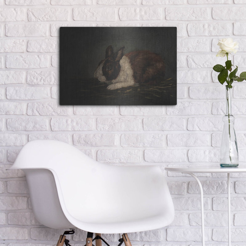  «Resting Bunny Rabbit X» par Marian Parsons, art mural en métal, 24 po x 16 po, H 16 po x l 24 po