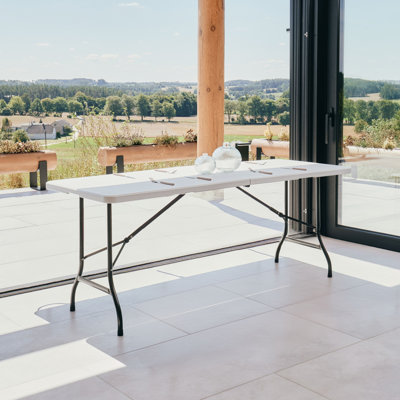Cevahir Rectangular 8 Person 180Cm L Outdoor Dining Table