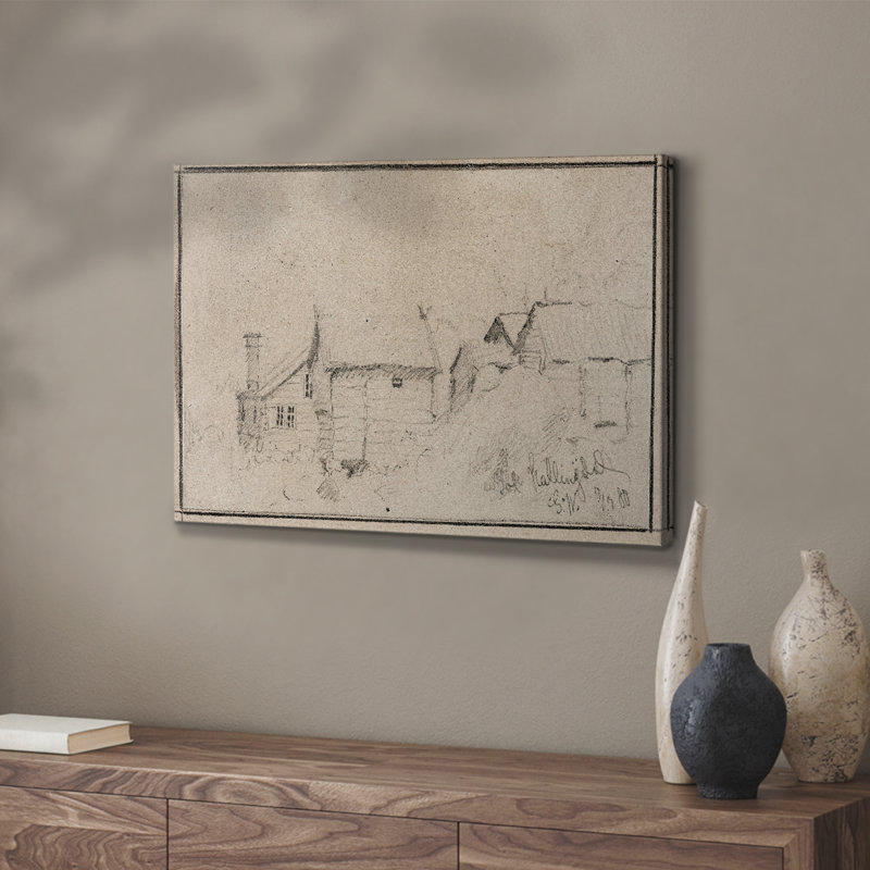 Croquis rétro - LX - Cavas enveloppés de galerie, H 8 po x l 12 po