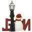Bonhomme de neige 12 po et lampadaire