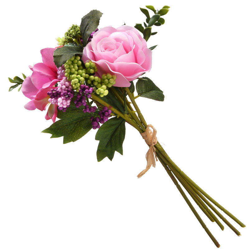 12" Pink Rose Bundle