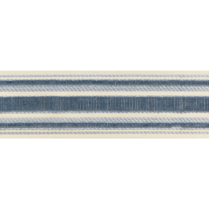 Treillis Passementerie Canton Cotton Blend Trim, Blue