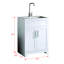 Armoire à linge, armoire blanche, acier inoxydable