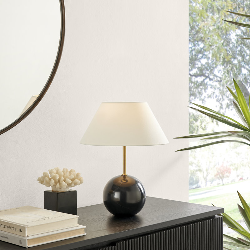 Kessel Marble Table Lamp, Black