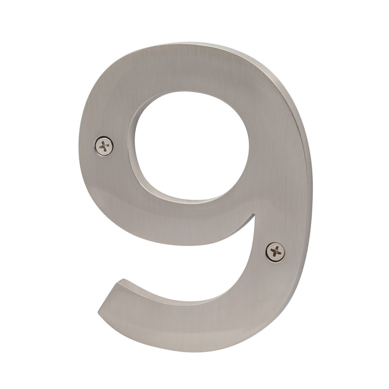 Zinc House Number 5 ", Nickel satiné, 9