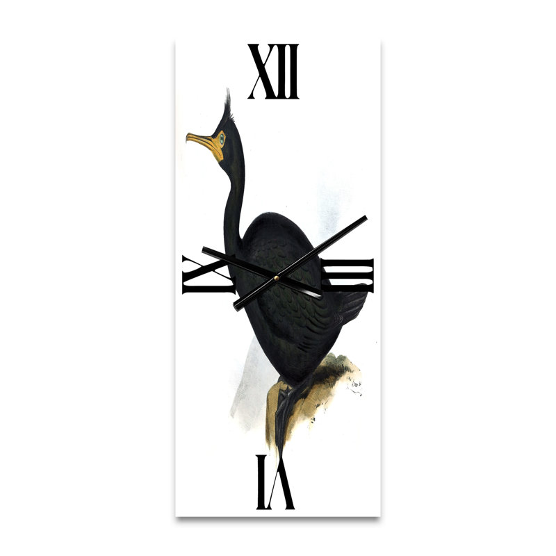 Horloge murale rétro Vintage Bird Life IV, Petit