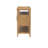 Lily Pond Naomi Wood Storage Console Table with 2 Natural Cane Doors