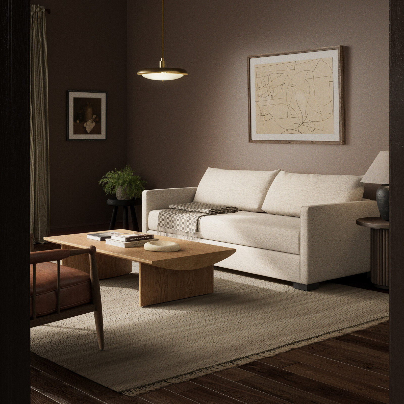 Cascade 86'' Upholstered, 34" H x 86" W x 38" D, Crypton Nomad Snow