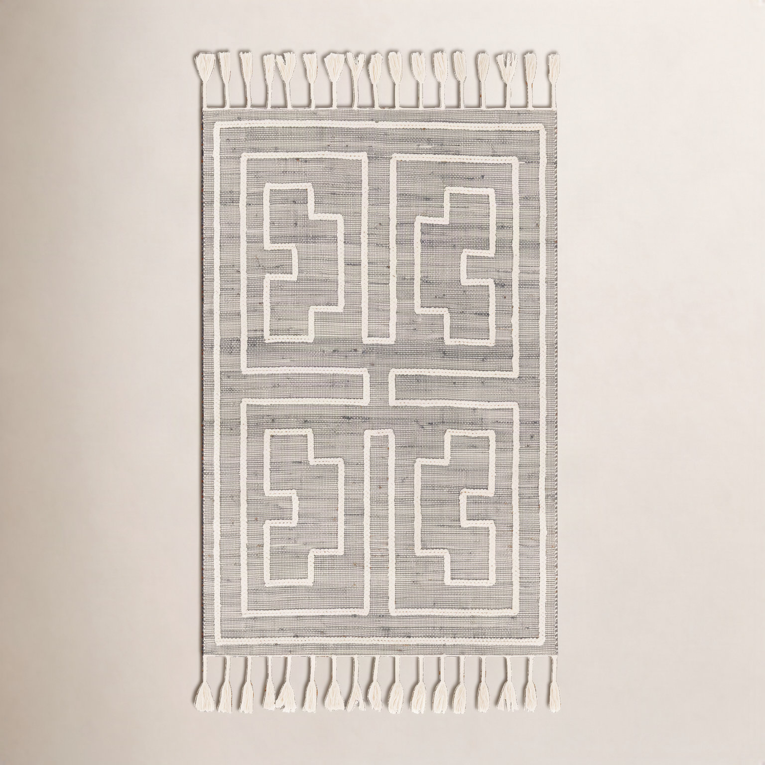 Rodriguez Hand-Woven Geometric Jute Rug, Rectangle 8'10" x 12'