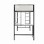 Lit mezzanine avec bureau et tablettes-352110982