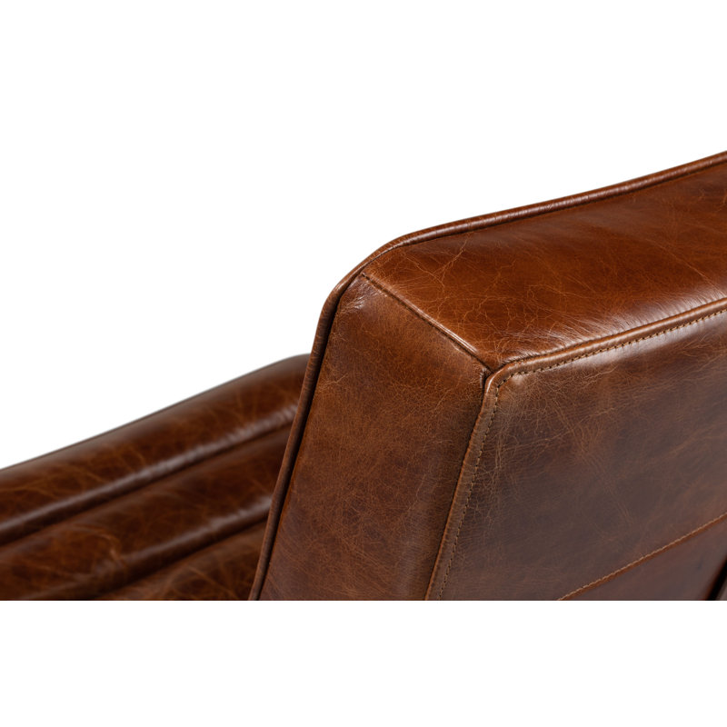 Cassino Leather Tufted Lounge Chair