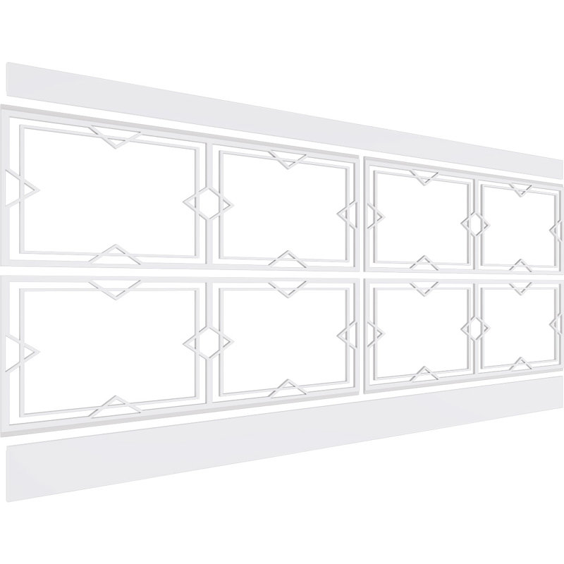 Ensemble de lambris en PVC Fleming, H 40 po x l 94,5 po x P 0,625 po