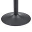 Table basse ronde en verre trempé de 27,5 pouces avec base en métal noir, table basse moderne et luxueuse pour le salon
