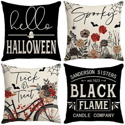 Halloween Pillow Covers 18X18inch Set Of 4