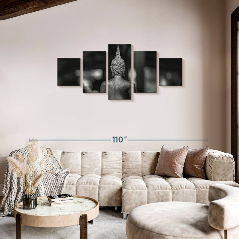  «Buddha Back», H 34 po x l 74 po