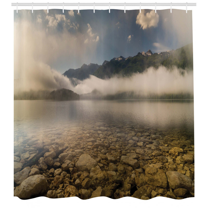  Rideau de douche simple Alpine Lake, H 75 po x l 69 po