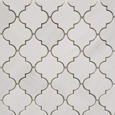 Carreau de mosaïque mural en marbre de style arabesque