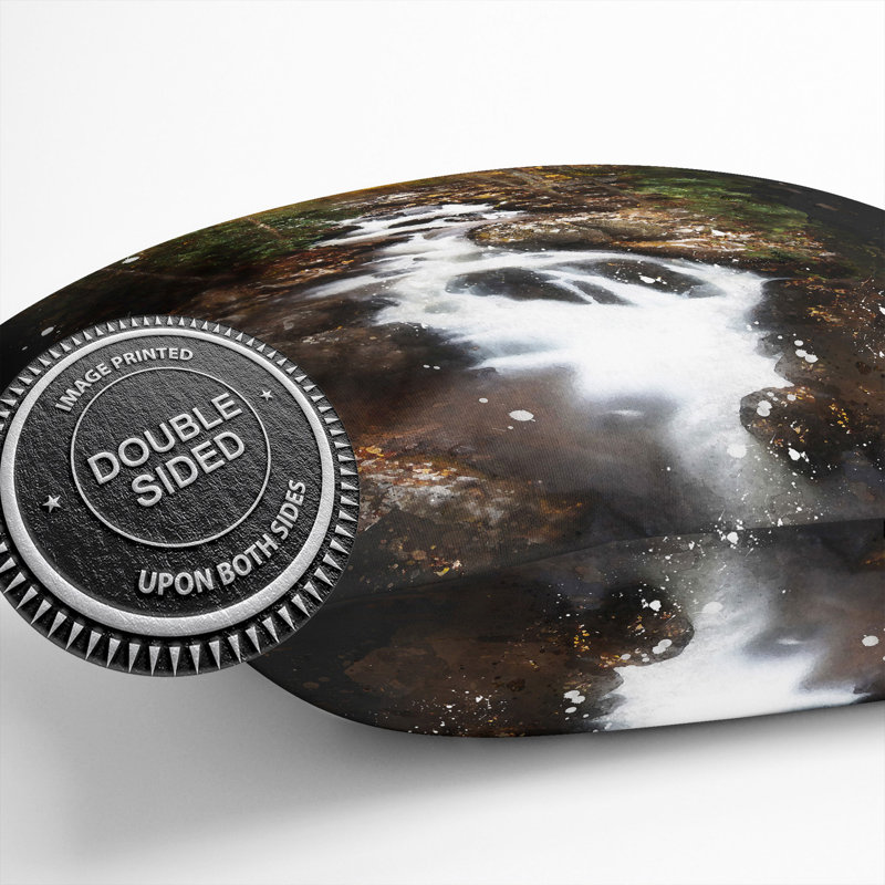 Woodland Stream Cushion with Filling, 55cm H x 55cm W x 20cm D