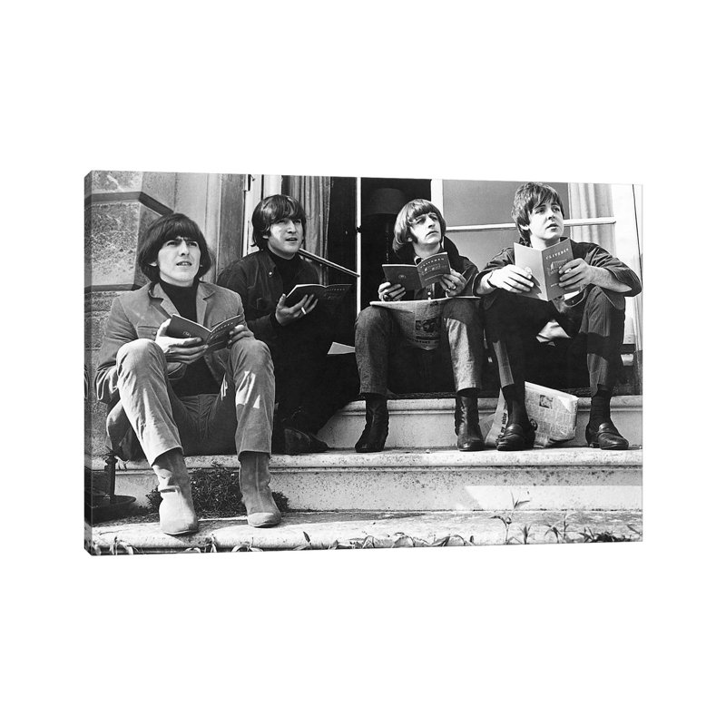 Les Beatles, 1950 - reproduction, Pas de tapis, H 18 po x l 26 po x P 1,5 po, Toile tendue