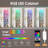 Adriel 51.8" Makeup Vanity With Lights And Mirror & Rgb Cabinets