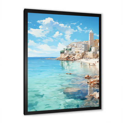 French Seaside At Antibes III - Nautique et plage, reproduction d'art sur toile