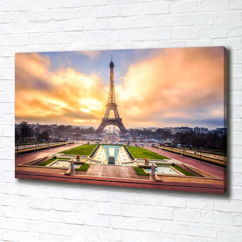 Eiffel Tower Paris - Wrapped Canvas Print