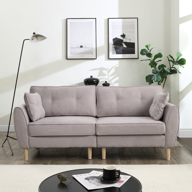 Sorenson Linen Blend Sofa, Grey