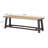 Farmhouse Modern Solid Wood Rattan Bench-634086199